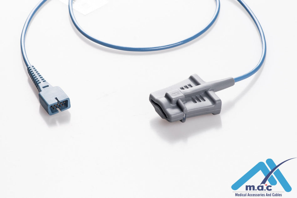 Reusable Sp02 sensor, Nellcor, soft tip, adult, 1.1M