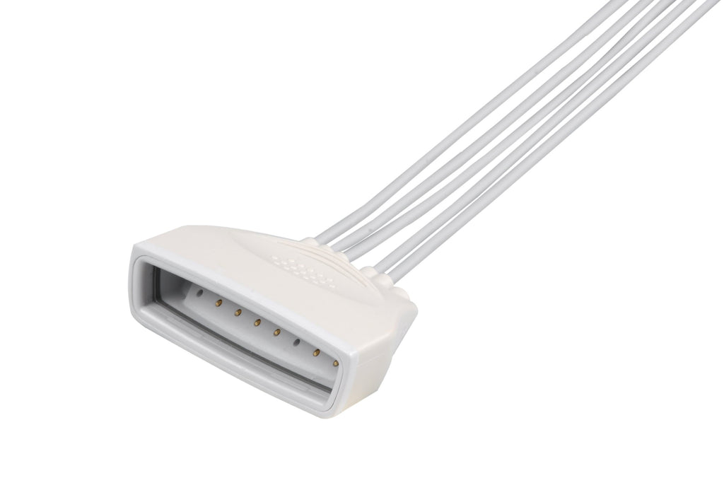 Philips ecg leadwire 989803171821 5 lead intellivue mx40 snap 0 9m aha reusable