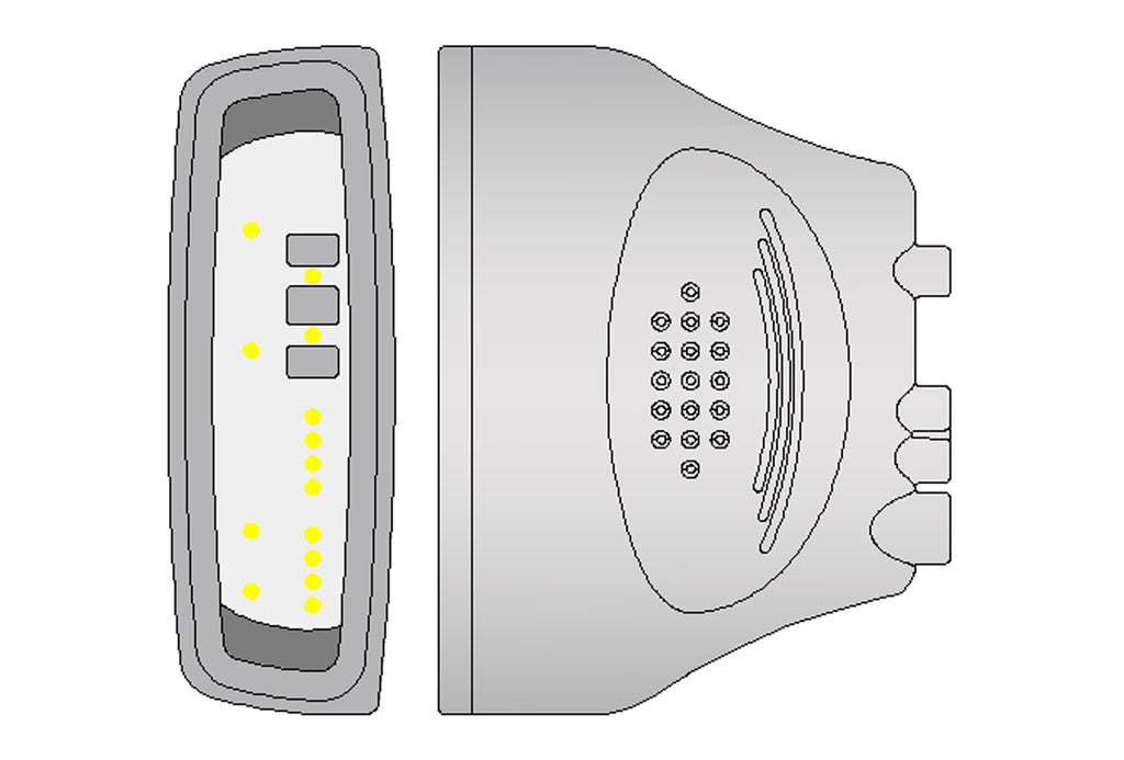 Philips ecg leadwire 989803171811 3 lead intellivue mx40 with philips spo2 grabber 0 9m aha reusable