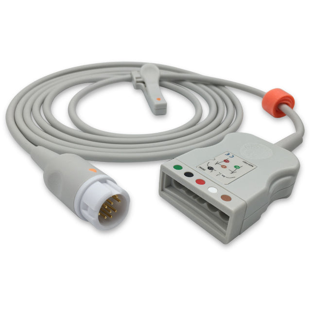 Philips ECG Trunk Cable M1668A, 5 lead, 2.5m, IntelliVue, AHA, Reusabl ...